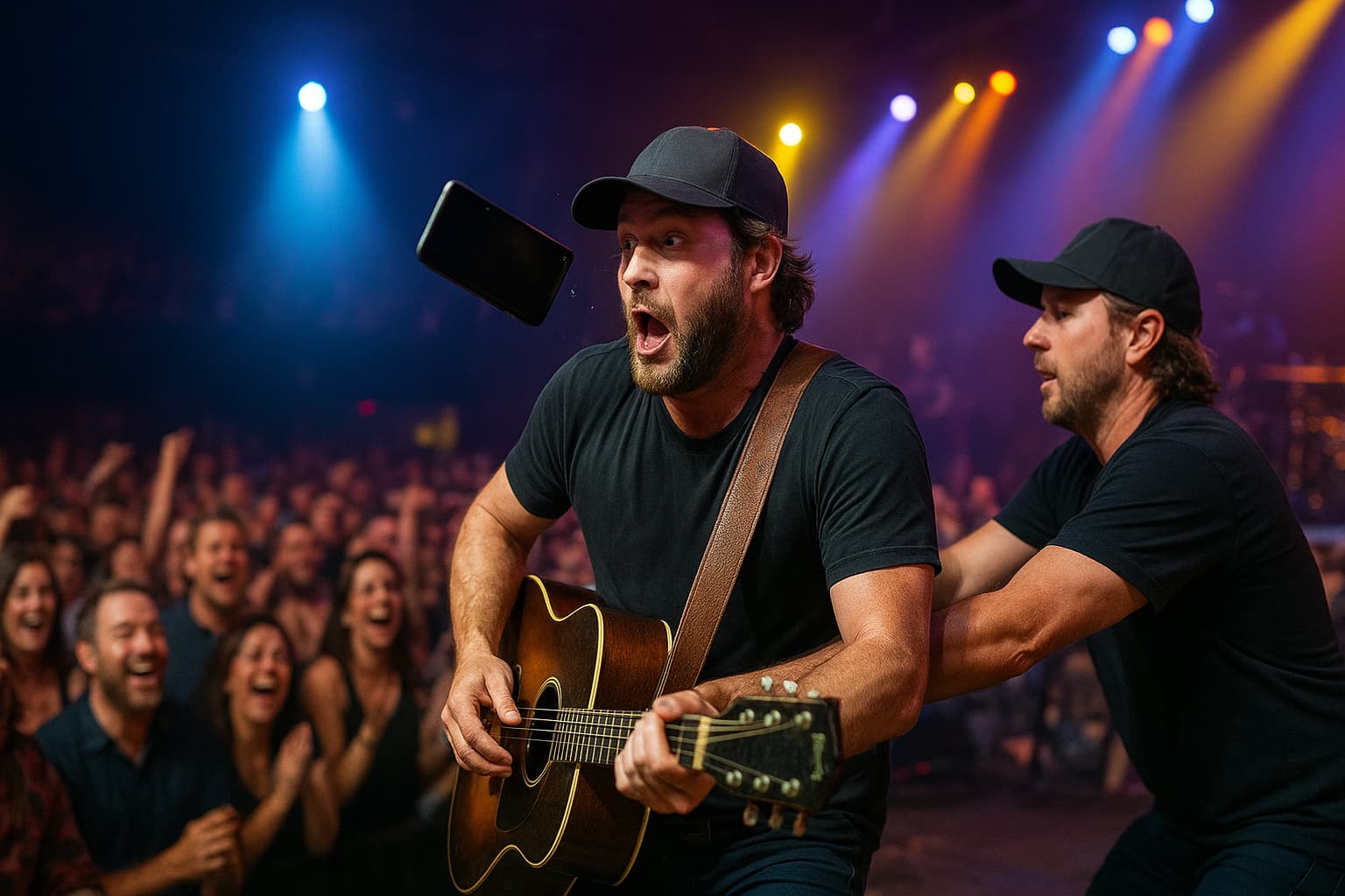 When Phones Attack: Riley Green's Concert Scare