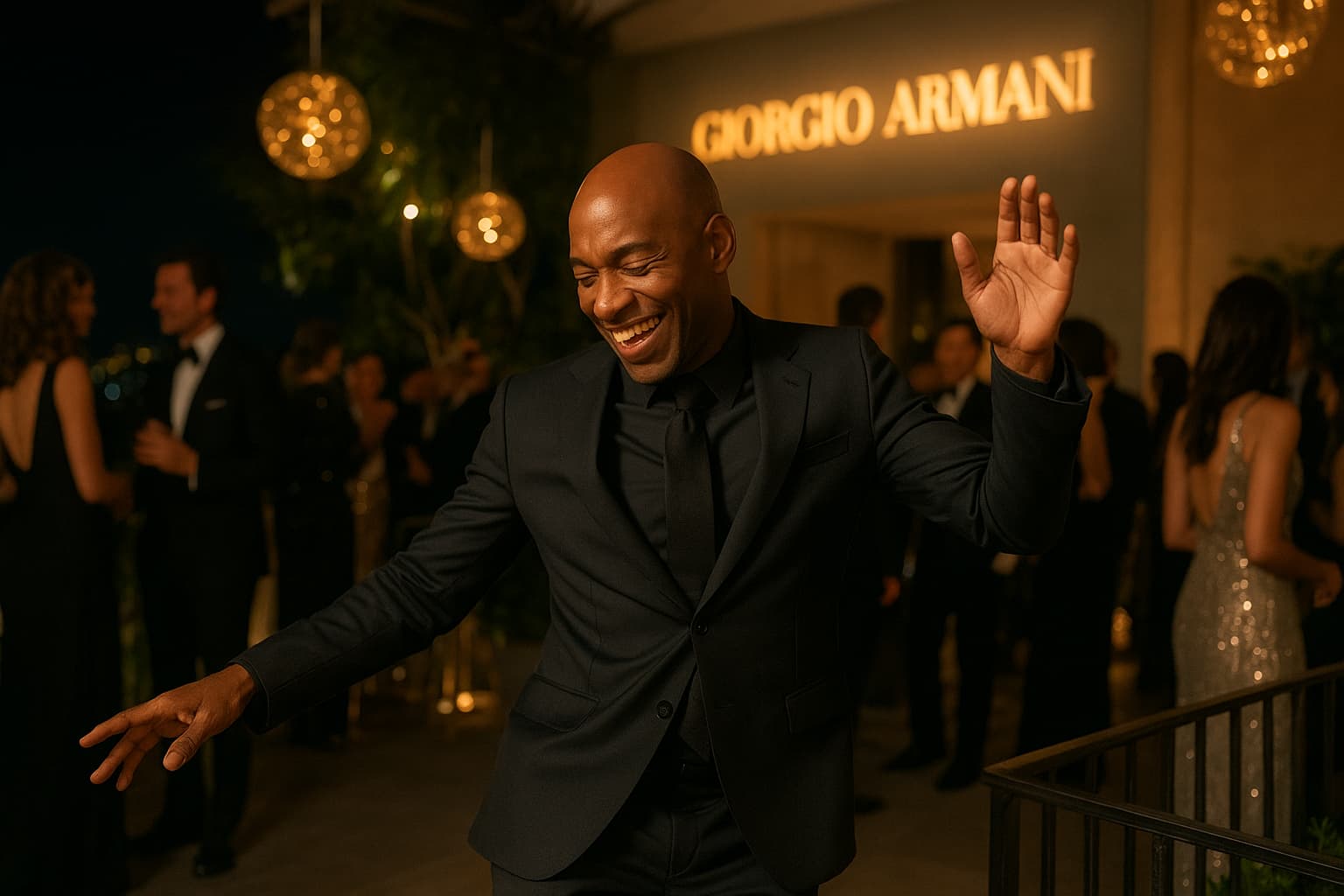 Dancing Through Hollywood: Paul Anthony Kelly Steals the Show at Armani's Pre-Oscars Bash!
