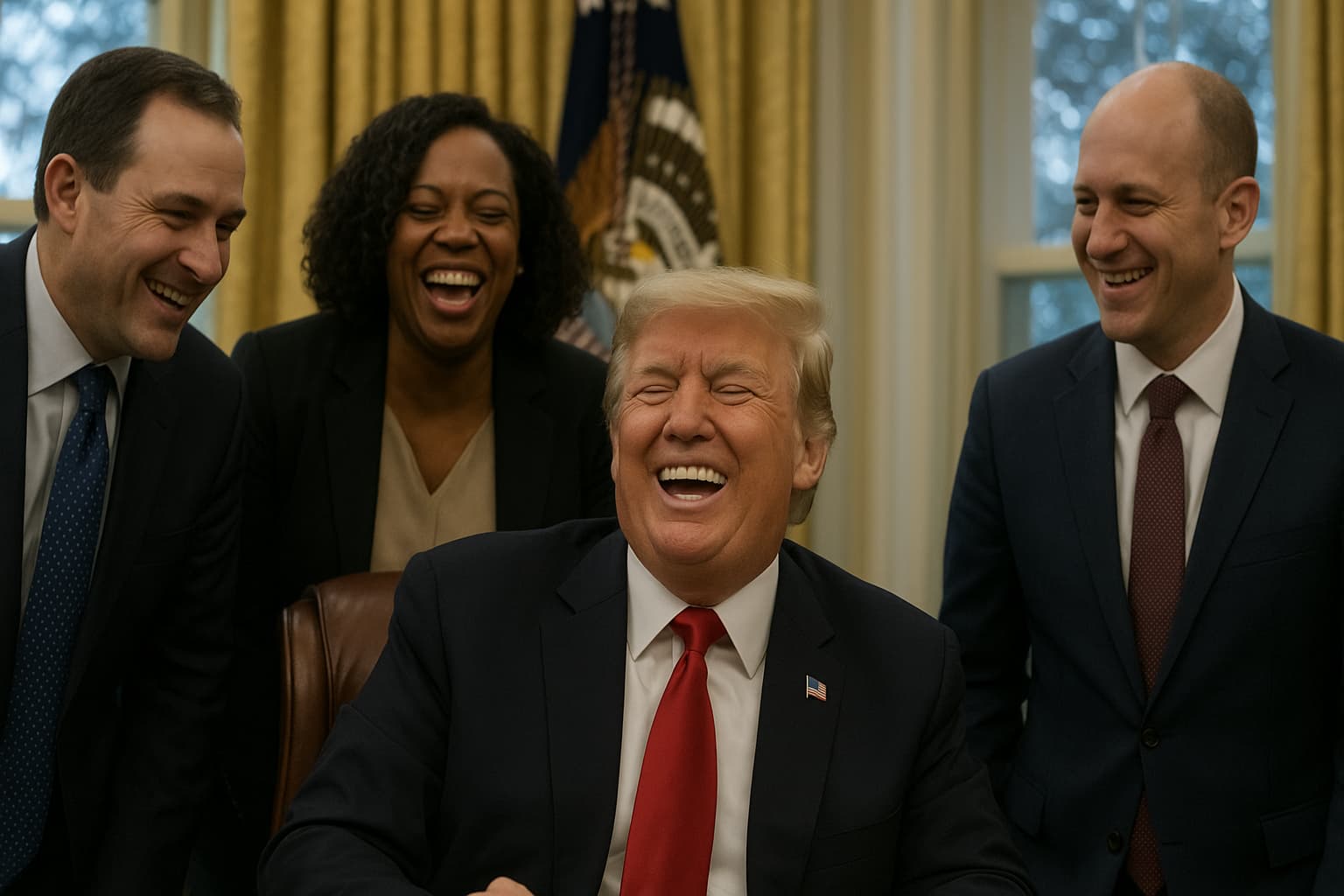 Trump's-Giggles-and-Iran's-New-Supreme-Leader: When Politics Gets Comedic