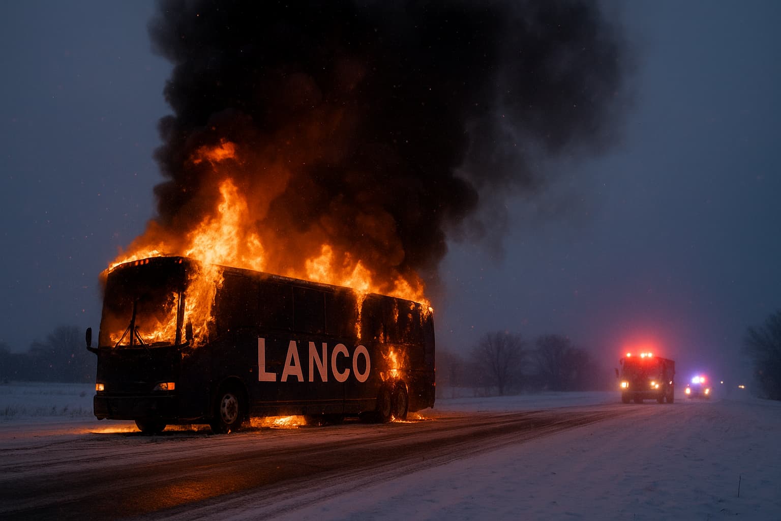 Tour Bus Gone Up in Flames: LANCO's Harrowing Night in Iowa