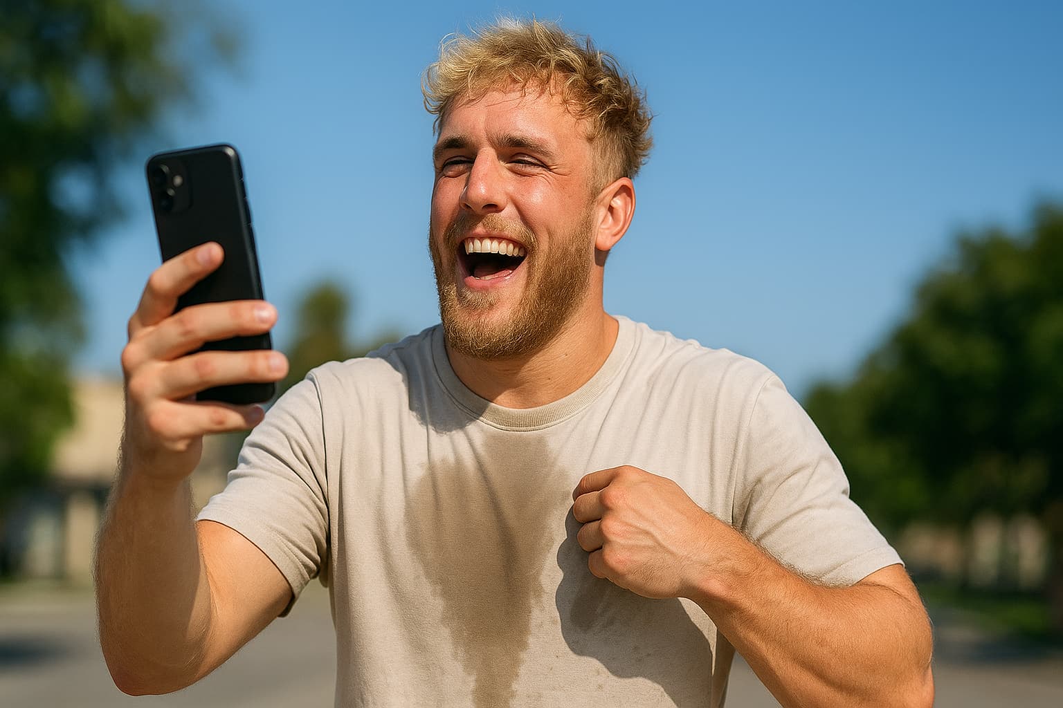 Jake Paul Takes a Hilarious Jab at Trump Rally Pit Stains—You Won't Want to Miss This!