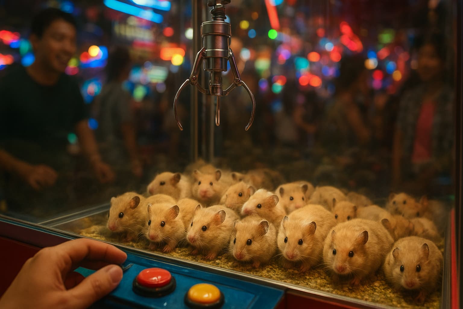 Game Over: Chinese Arcade Faces Backlash for Using Live Hamsters as Prizes!