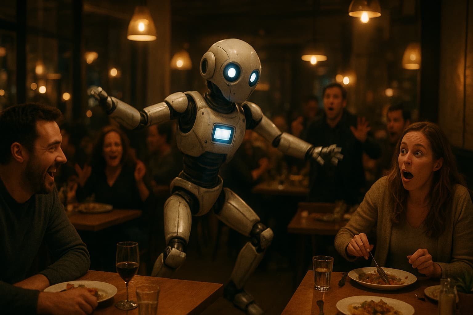 When Dancing Robots Attack: A Night Out Turns Chaotic