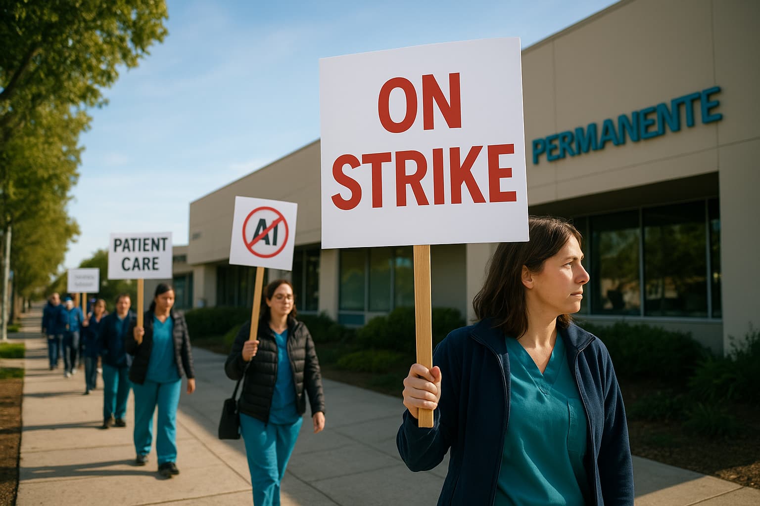 Kaiser Therapists Strike Over AI and Patient Care