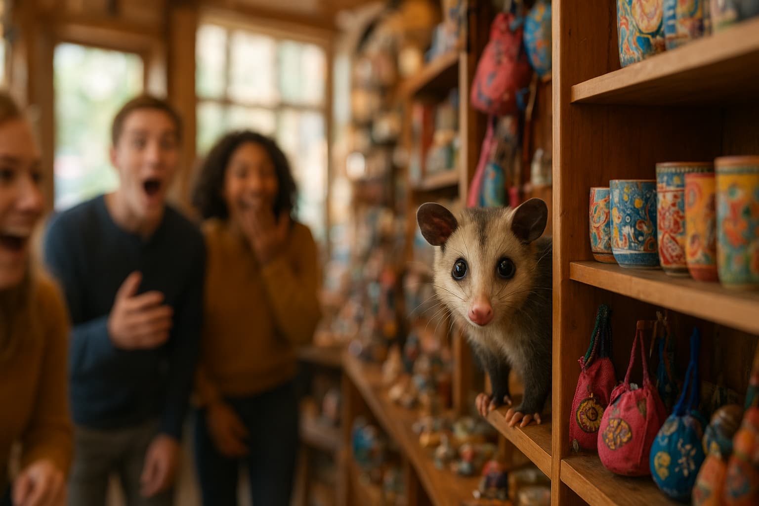 Gift Shop Shock: When a Toy Comes to Life as a Real Possum!