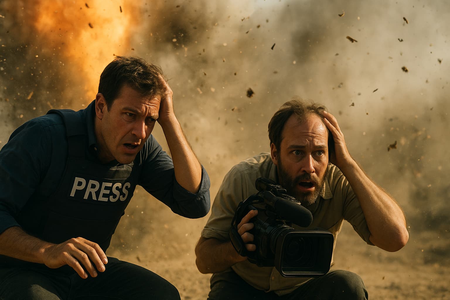 When Reporting Gets Dangerous: Journalist Dodges Missile Live on Air!