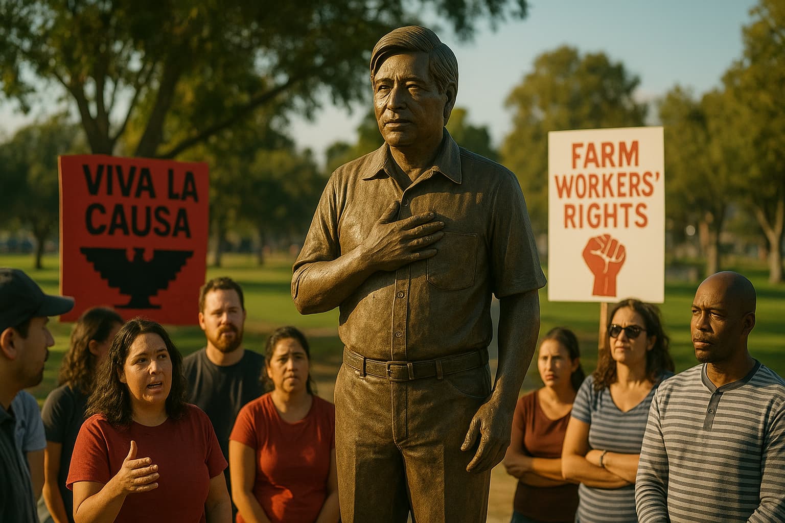 César Chávez's Legacy Under Fire: Will Streets and Statues Fall?