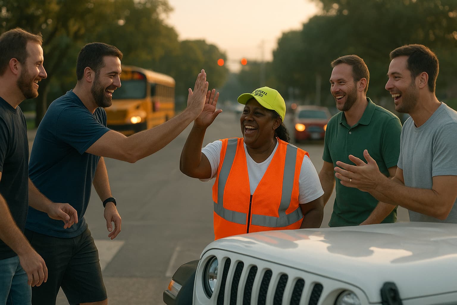 Dads to the Rescue: How a Community Came Together to Gift a New Car to a Beloved Crossing Guard