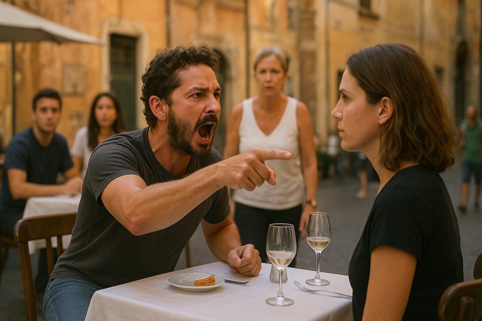 Shia LaBeouf's Italian Outburst: A Dinner Drama Turned Street Scream!