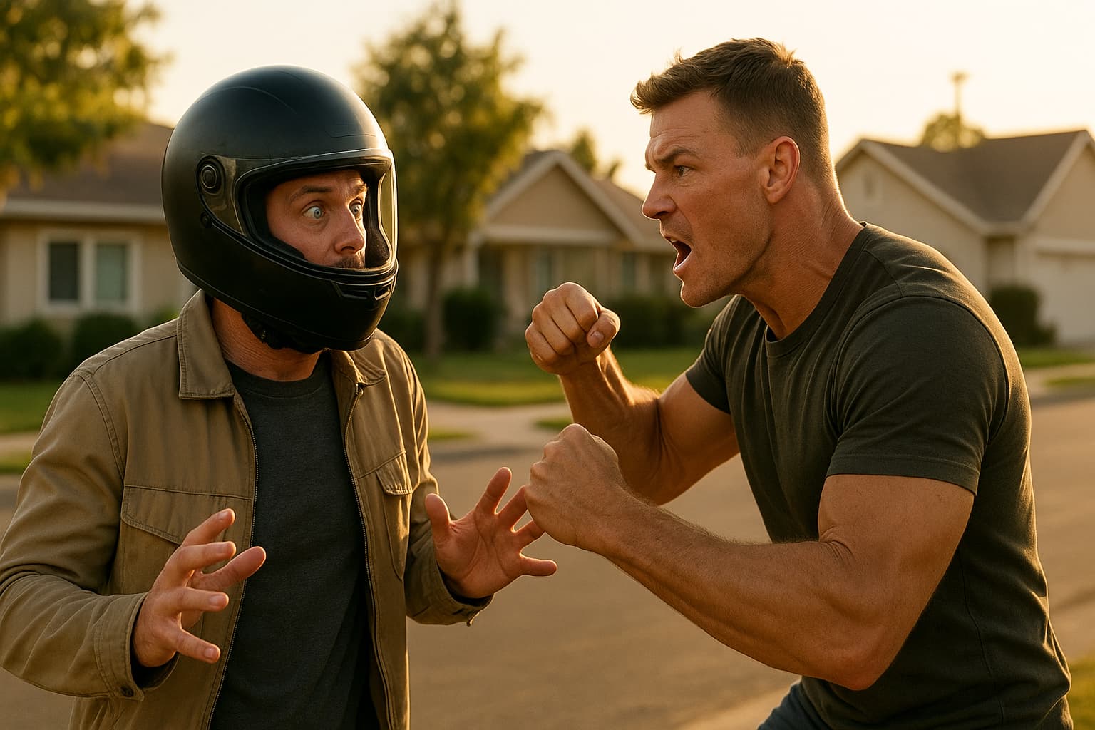 Celebrity Showdown: When Alan Ritchson’s Motorcycle Ride Turns into a Neighborhood Brawl!