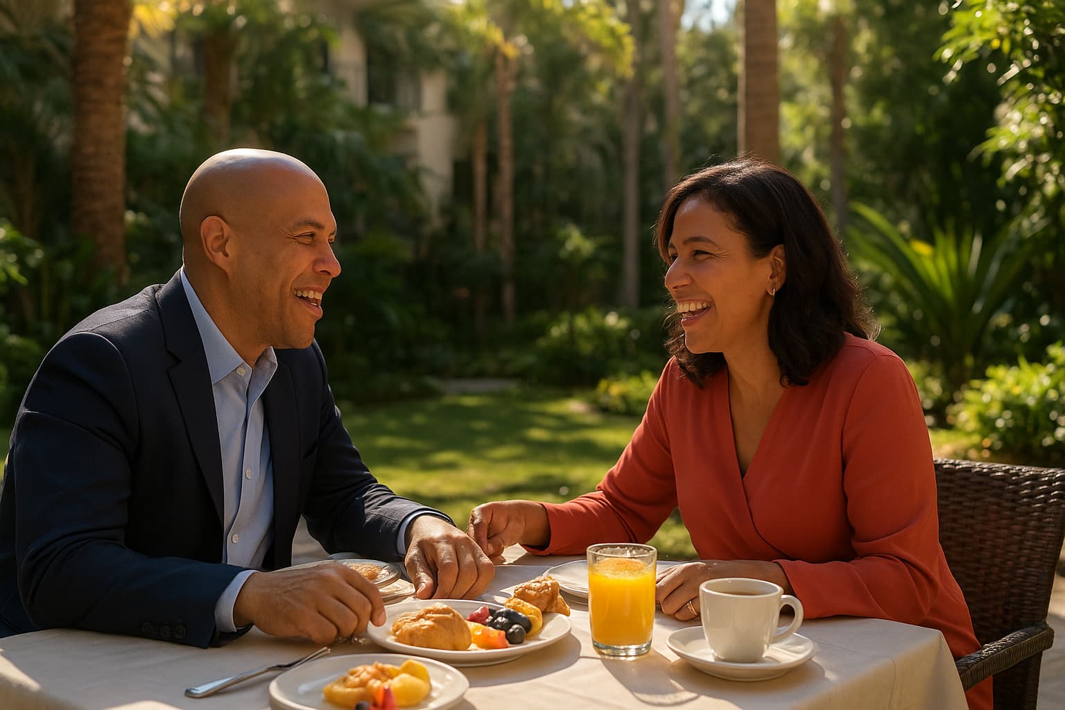 Senator Cory Booker Soaks Up Sunlight in L.A. While D.C. Stands Still