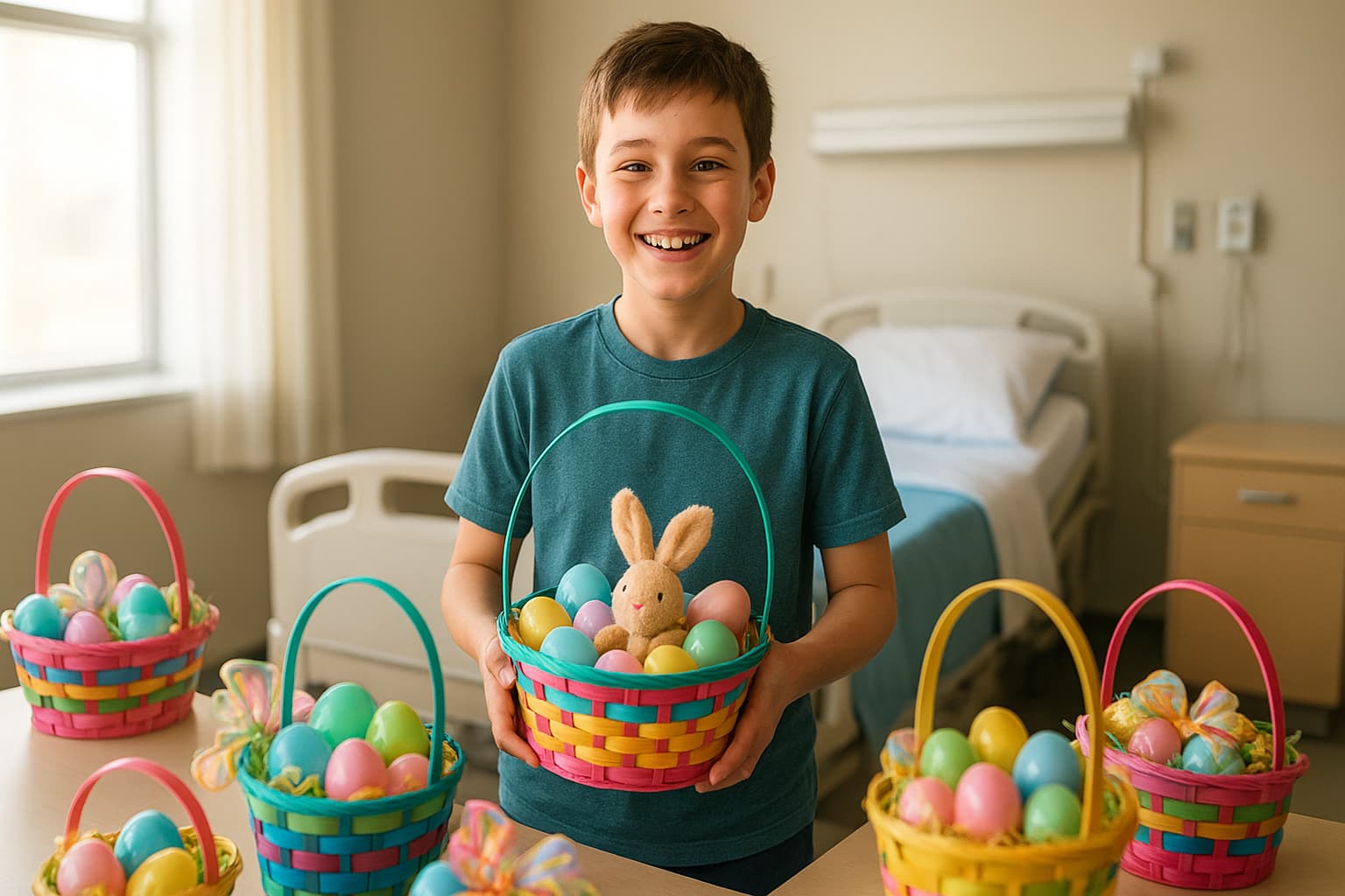 A Battle Against Cancer: One Boy's Heartwarming Mission to Spread Easter Joy