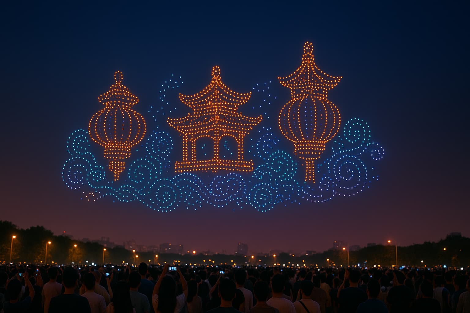 Drones in Sync: China Sets a Mind-Blowing Record with 22,580 Flying Lights!